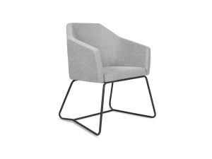 grey fabric office armchair