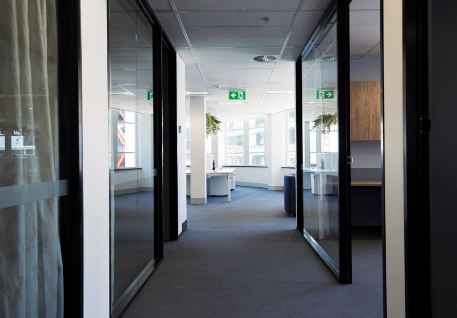 office hallway design